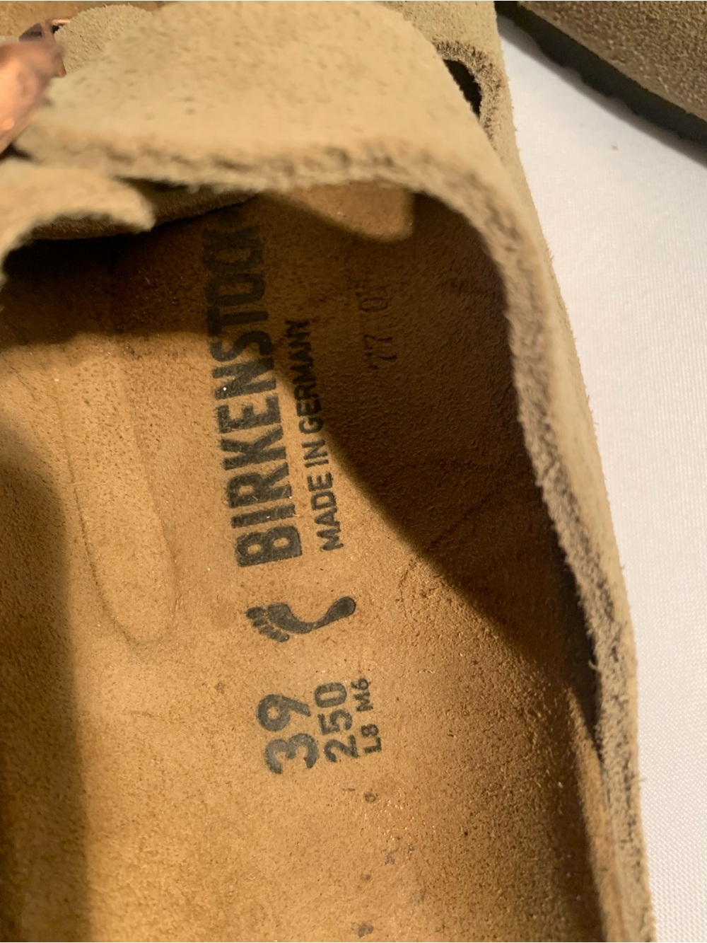Birkenstock Arizona Double Buckle Suede Slide Sandals -woman size 8 - Picture 5 of 9